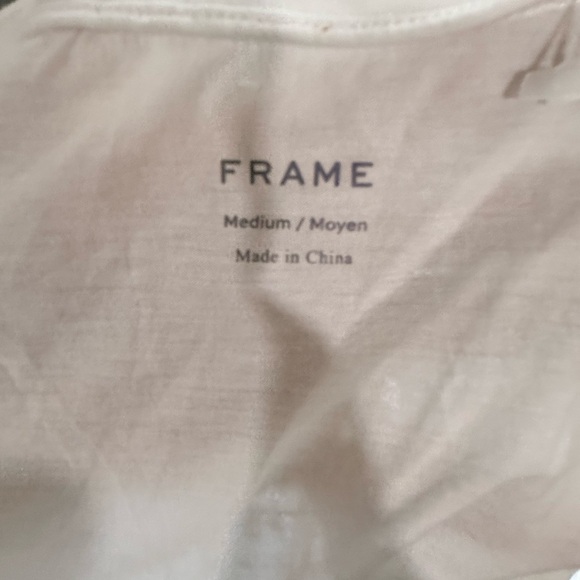 Frame brand White and Black Striped Women's Top - Picture 4 of 6